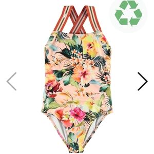 Molo Tropical Floral Kids Swim One Piece Size 12. Like New.